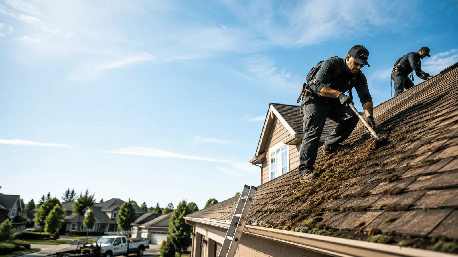 Roof Moss Removal in Auburn, KS near me